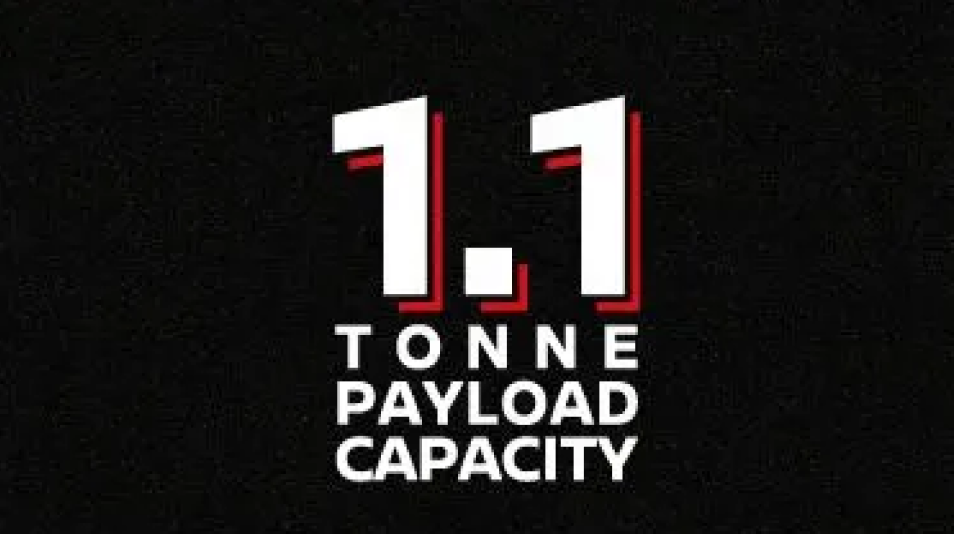 1.1 Tonne Payload Capacity