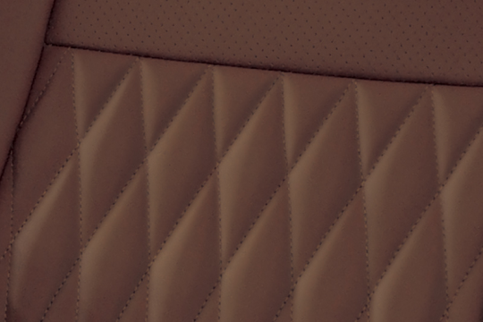 Premium Brown Quilted Nappa Leather
