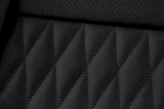 Premium Black Quilted Nappa Leather