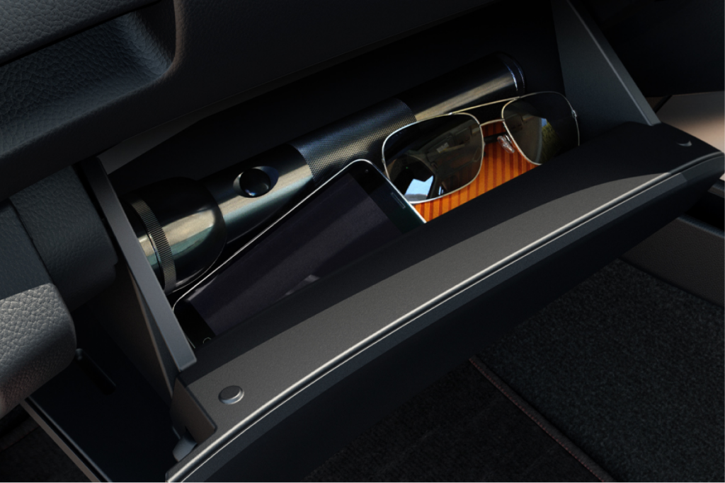 2/4 Large Glove Compartment