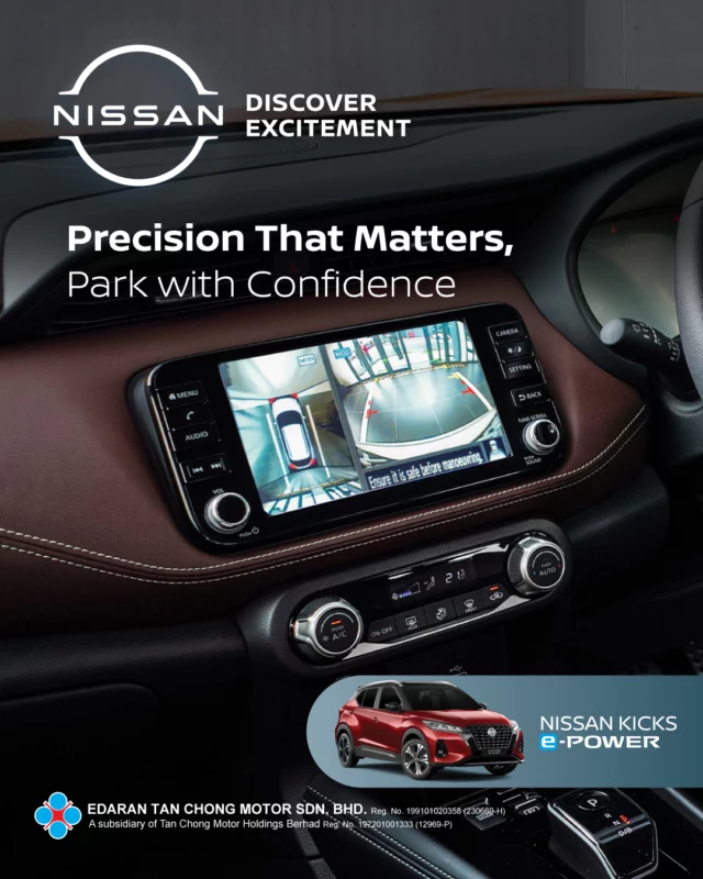 Parking in tight spaces? The Intelligent Around View Monitor helps give you a clearer view around your Nissan KICKS e-POWER, making every manoeuvre feel easier and more confident.
See more. Park better. Stress less.
#Nissan #NissanKICKS #KICKSePOWER #ePOWER #NissanMalaysia #DiscoverExcitement