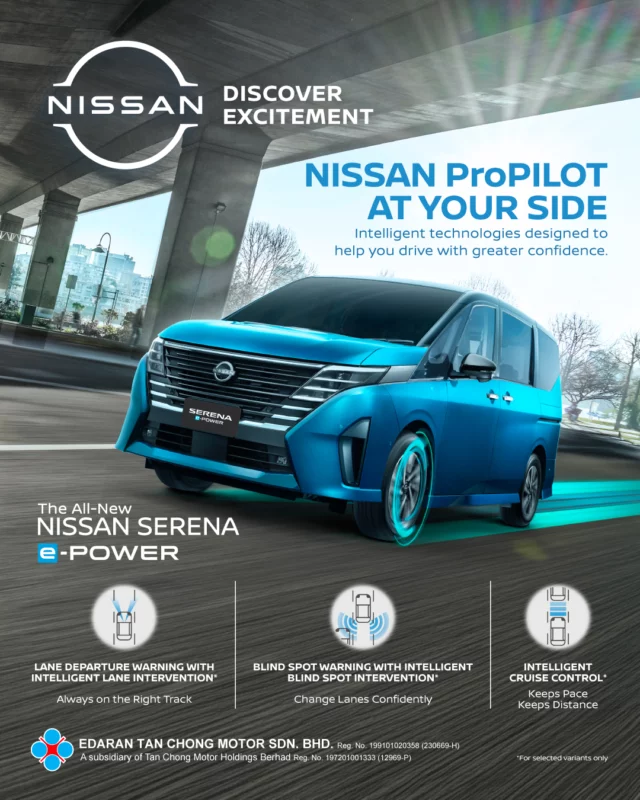 Nissan ProPILOT. Your co-pilot on every drive. Three intelligent technologies, designed to give you greater driving confidence — intelligently, only in the All-New Serena e-POWER.#Nissan #Serena #SerenaePOWER #BigEasyFun #NissanMalaysia #DiscoverExcitement