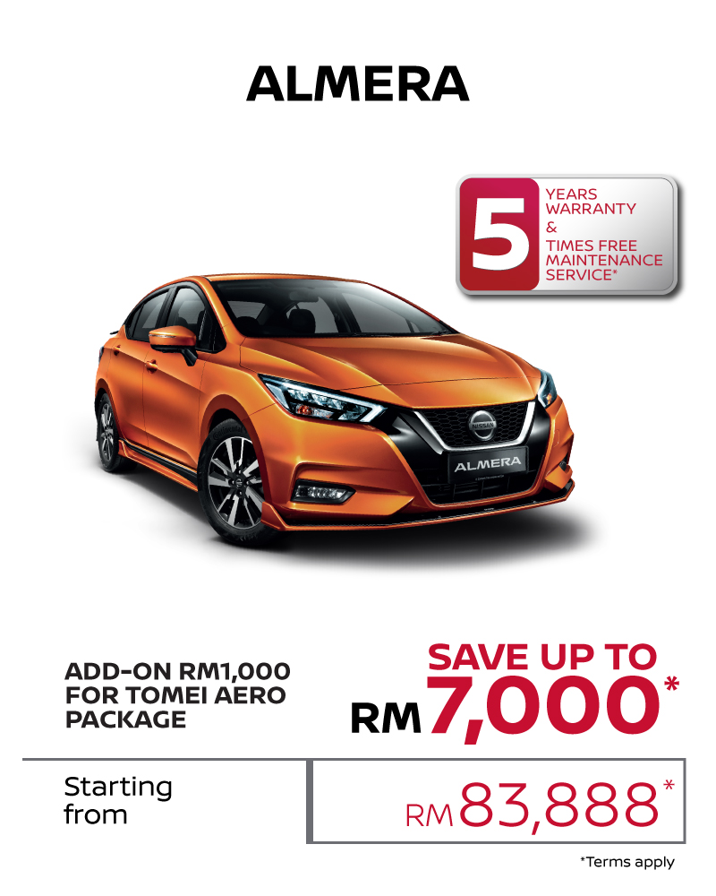 nissan almera promotion